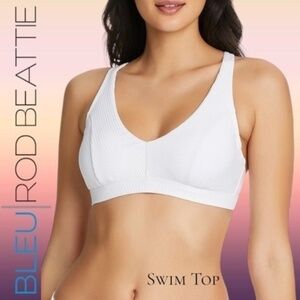 BLEU Rod Beattie Walk the Line Over-the-Shoulder Underwire Swim Top